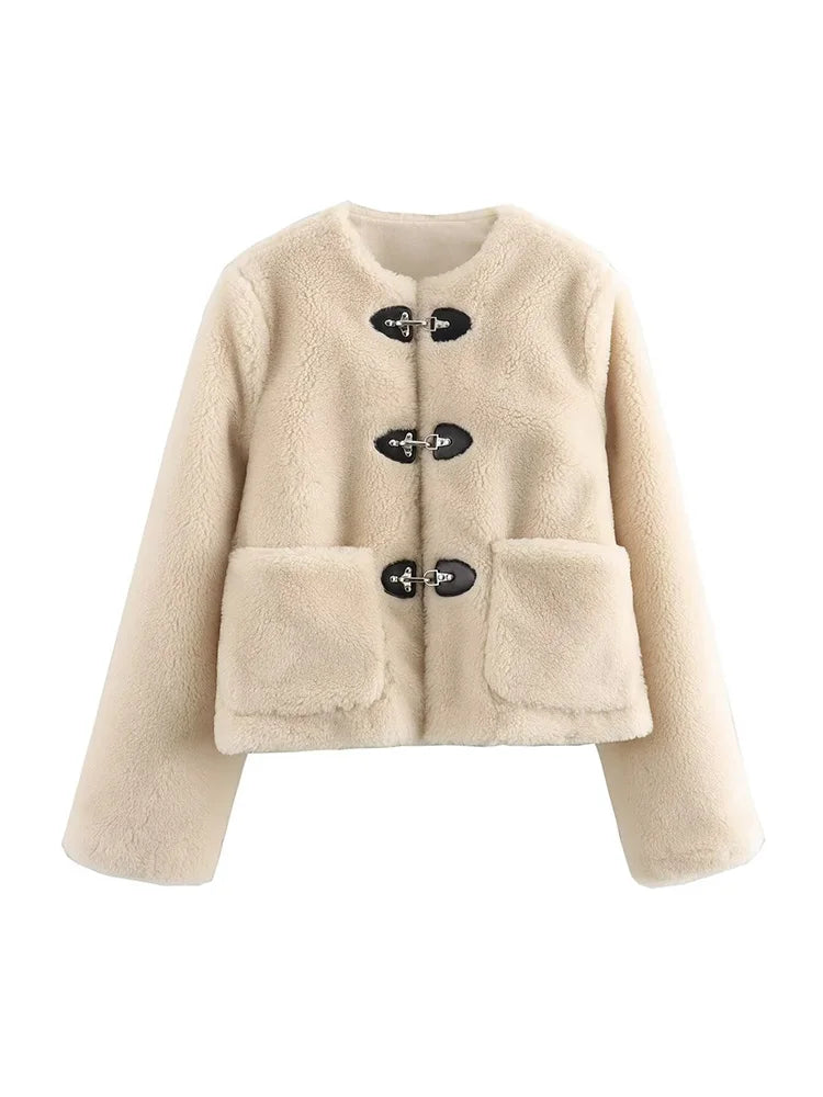 Giacca Calda da Donna con Bottoni | Perfetta per Autunno e Inverno Calista TIAMUSE Outwear