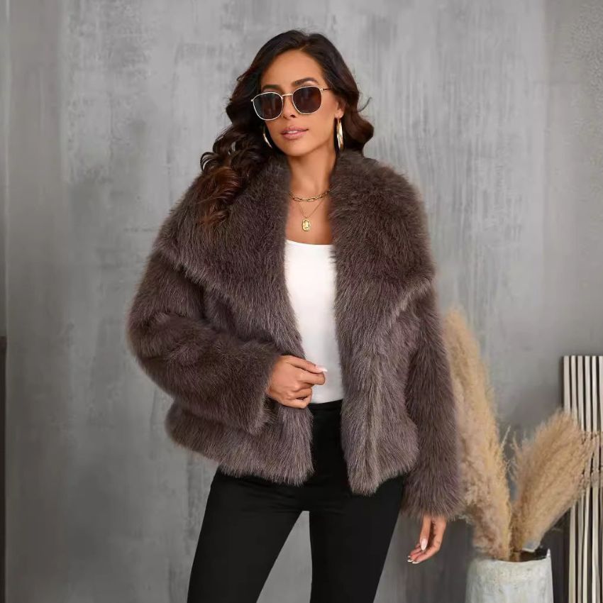 Giacca Corta Invernale da Donna in Pelliccia Sintetica | Jealin TIAMUSE Outwear