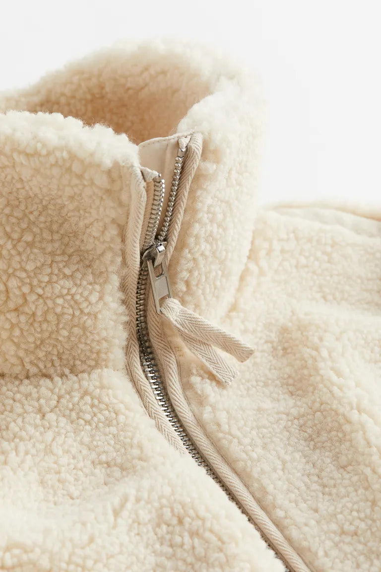 Giacca Teddy da Donna con Zip | Calda Giacca Invernale Morbida e di Tendenza TIAMUSE Jackets