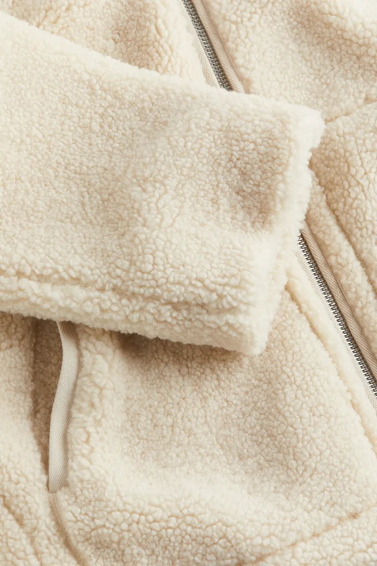 Giacca Teddy da Donna con Zip | Calda Giacca Invernale Morbida e di Tendenza TIAMUSE Jackets