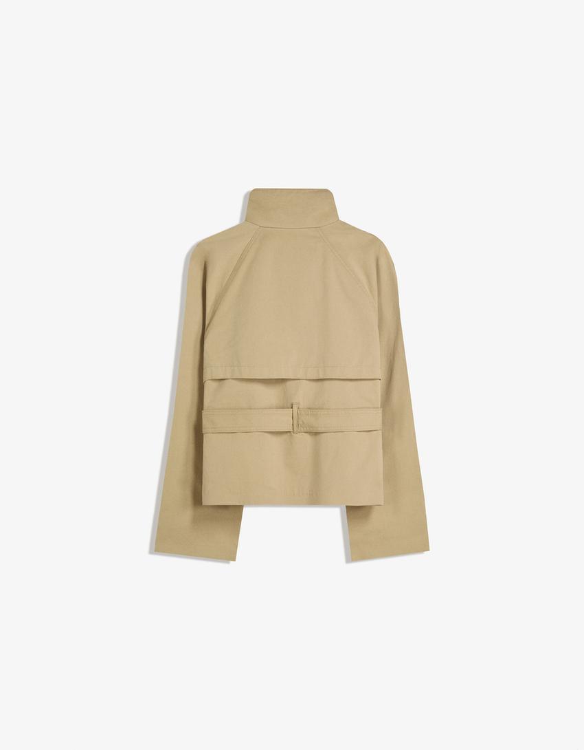 Giacca Trench Autunnale con Cintura e Bottoni Doppiopetto | Giana TIAMUSE Jackets