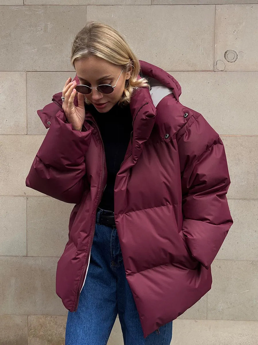 Giacca imbottita oversize da donna con calore accogliente per l'inverno | Liara TIAMUSE Outwear