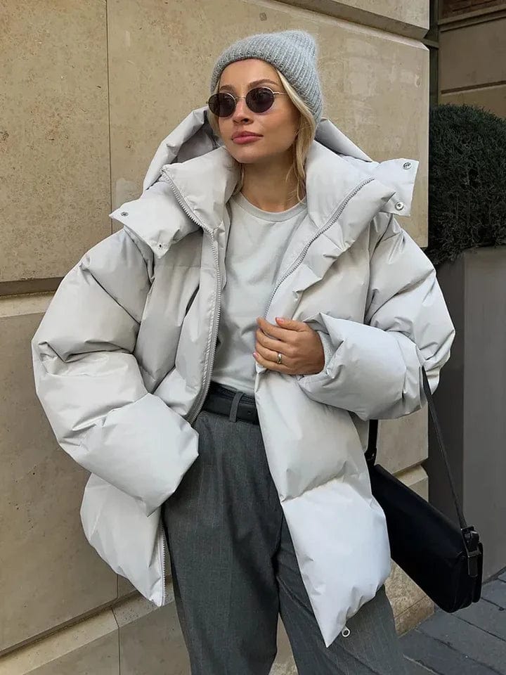 Giacca imbottita oversize da donna con calore accogliente per l'inverno | Liara TIAMUSE Outwear