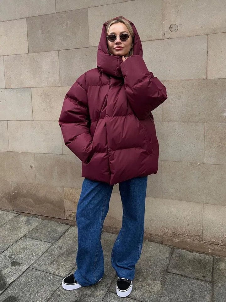 Giacca imbottita oversize da donna con calore accogliente per l'inverno | Liara TIAMUSE Outwear