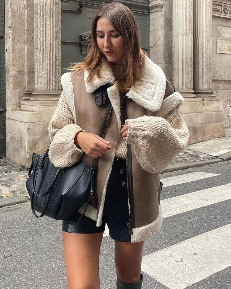 Gilet Teddy Donna Caldo | Gilet Invernale Senza Maniche in Pelliccia Morbida – Evi TIAMUSE November
