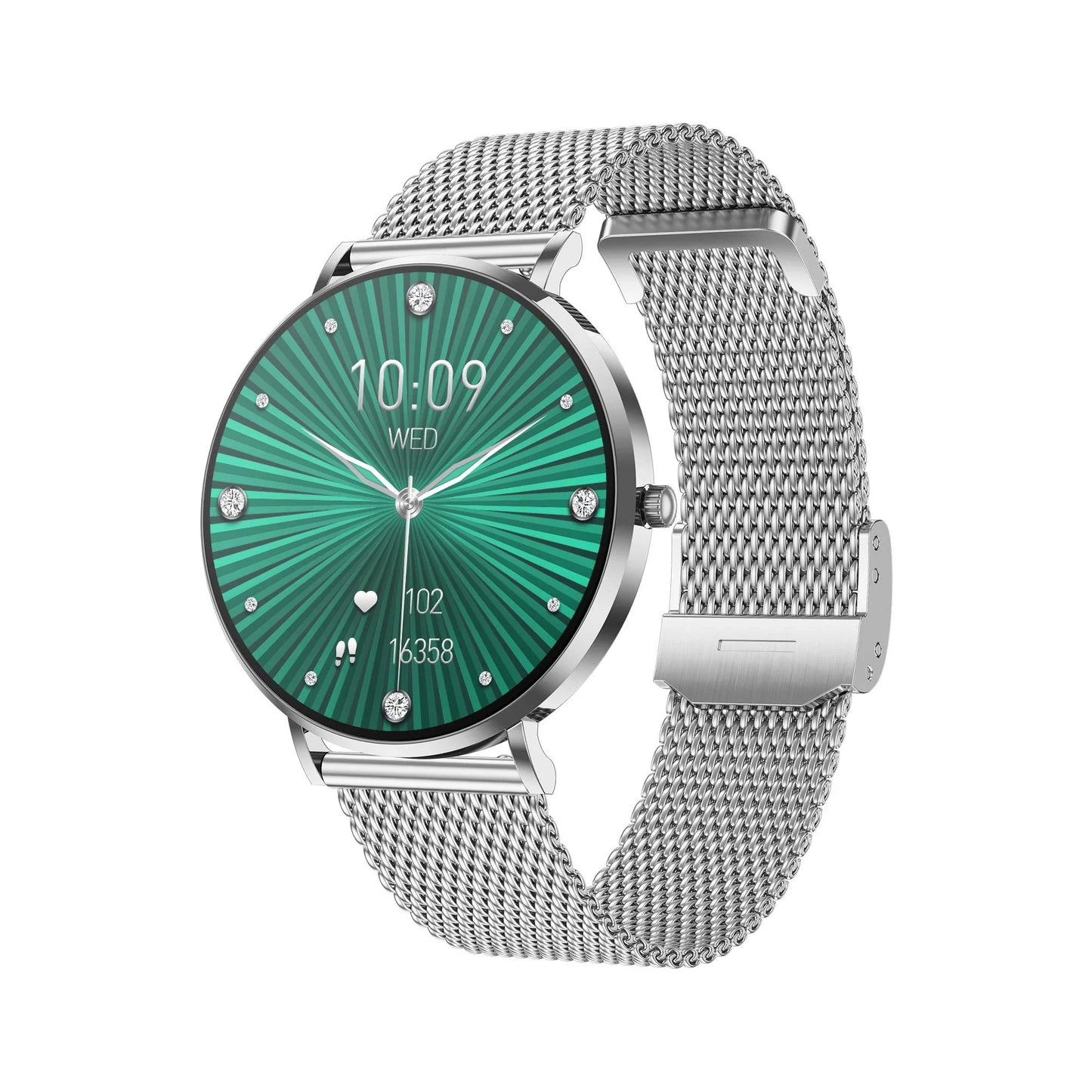 Smartwatch Donna | Monitoraggio Frequenza Cardiaca, Sonno e Passi | Eleganzia