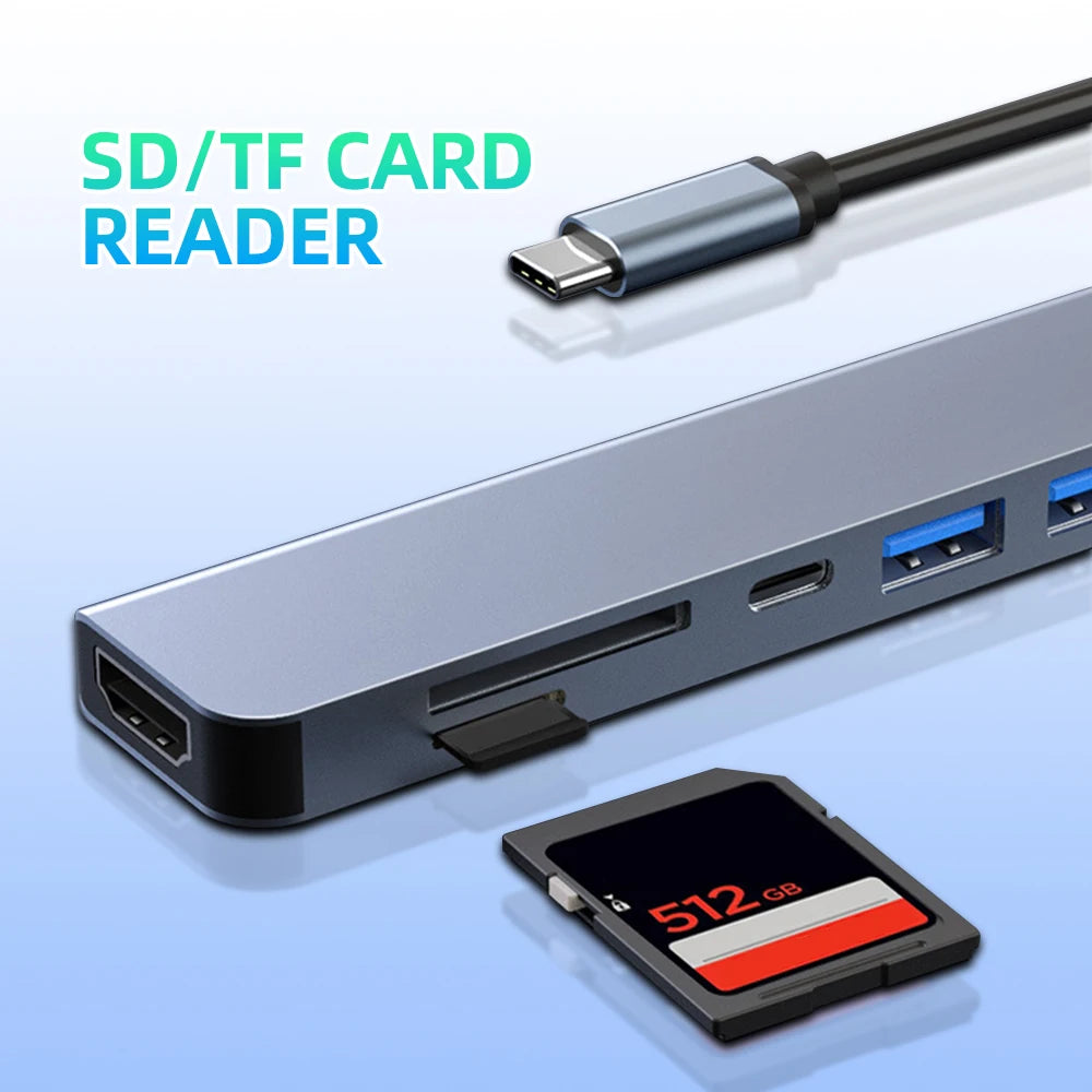 Hub USB-C – Adattatore Plug-and-Play per MacBook | ConnectPro TIAMUSE Gadgets