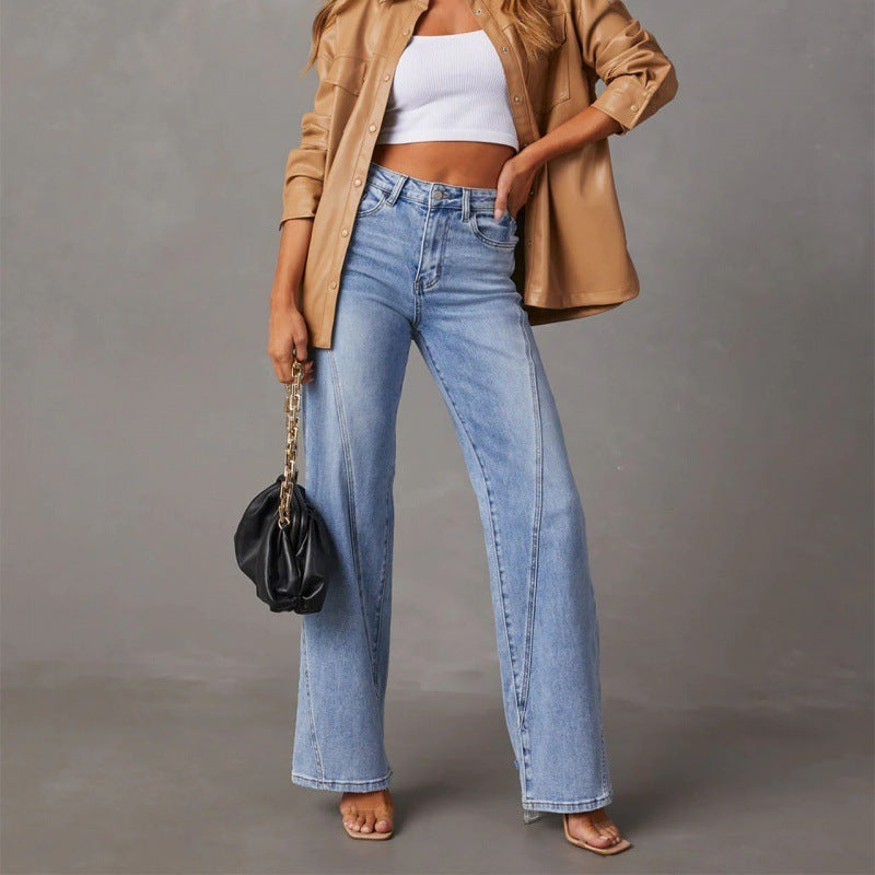 Jeans Donna a Zampa d’Elefante | Dettaglio Patchwork, Stile Città & Weekend TIAMUSE