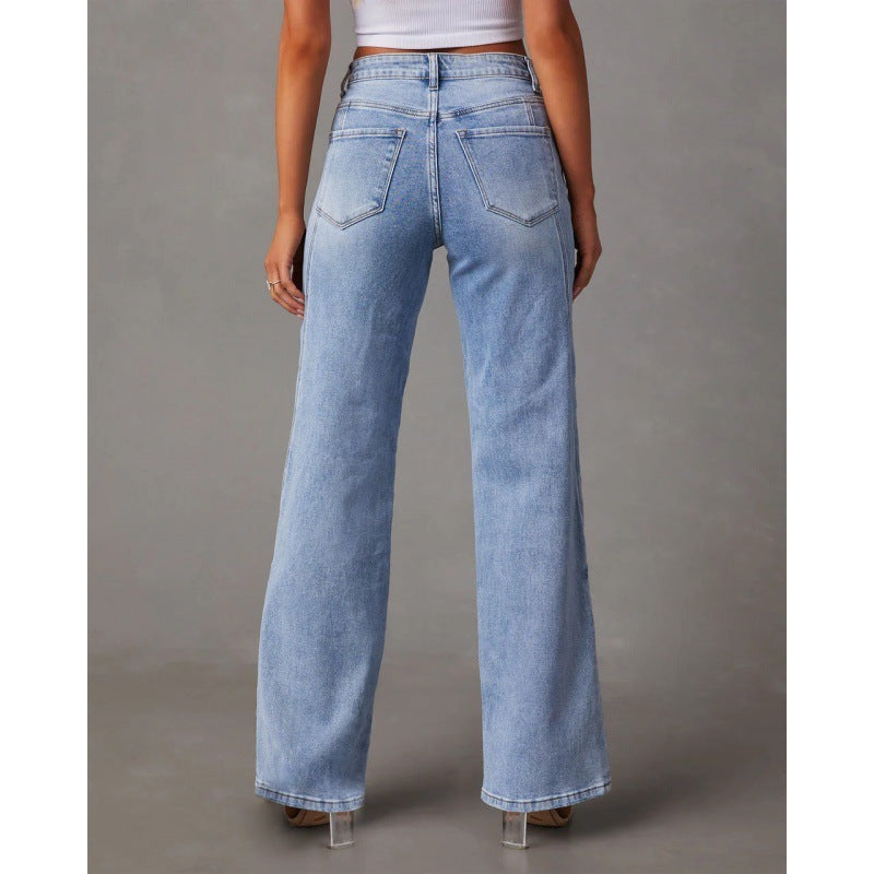 Jeans Donna a Zampa d’Elefante | Dettaglio Patchwork, Stile Città & Weekend TIAMUSE