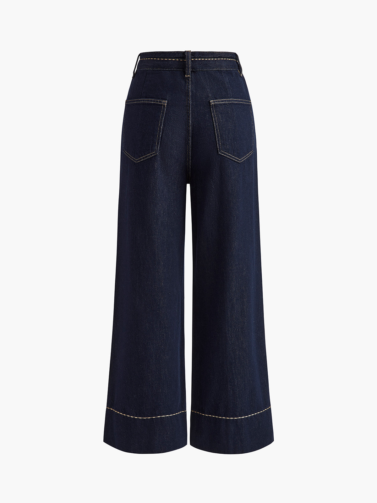 Jeans Eleganti Donna Palazzo | Denim a Gamba Larga Autunno Inverno TIAMUSE