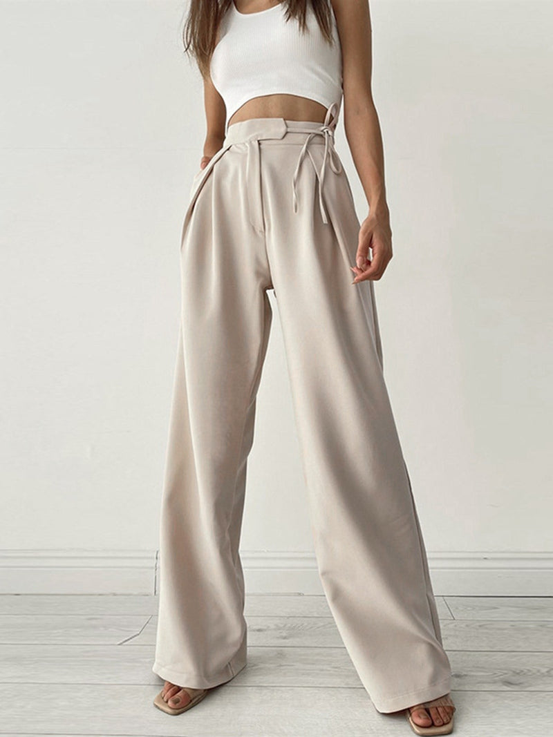 Lorea Pantaloni Palazzo a Vita Alta 2025 | Pantaloni a Gamba Larga Fluttuanti per Outfit Eleganti TIAMUSE Pants