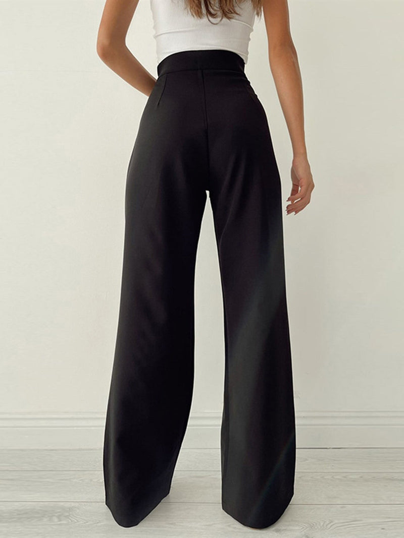 Lorea Pantaloni Palazzo a Vita Alta 2025 | Pantaloni a Gamba Larga Fluttuanti per Outfit Eleganti TIAMUSE Pants
