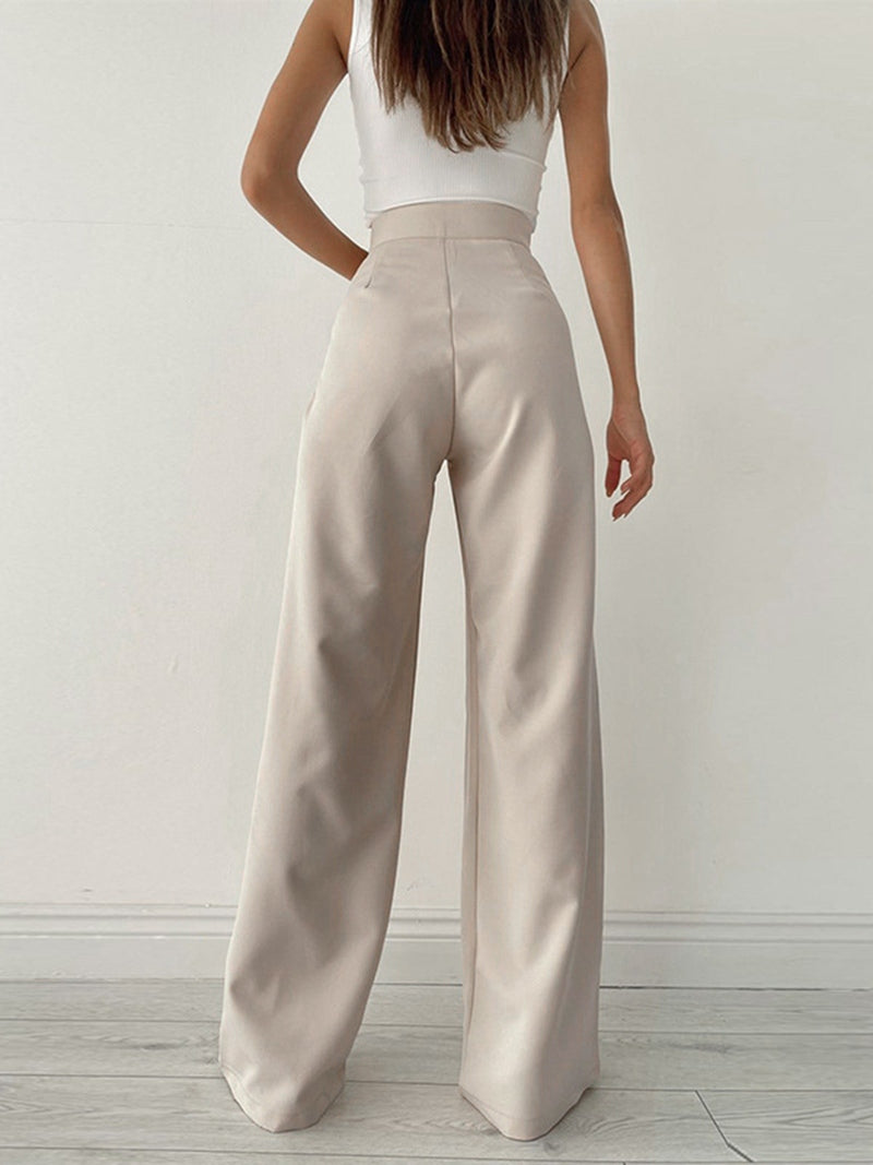 Lorea Pantaloni Palazzo a Vita Alta 2025 | Pantaloni a Gamba Larga Fluttuanti per Outfit Eleganti TIAMUSE Pants