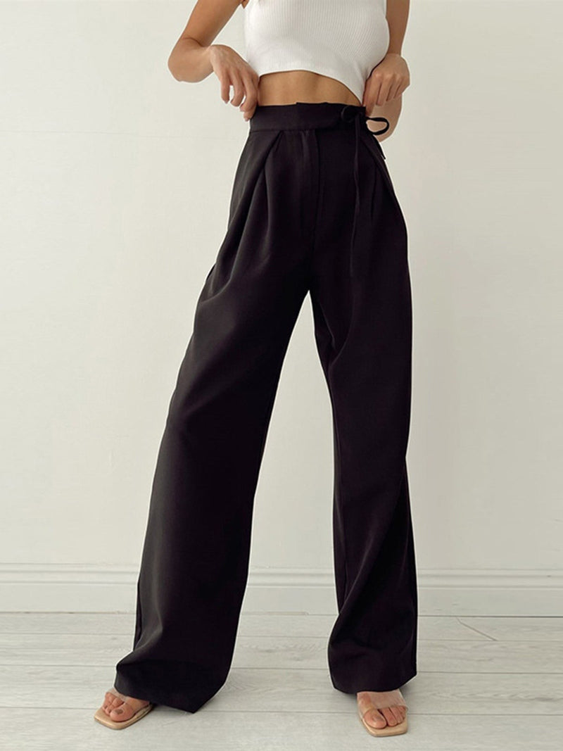 Lorea Pantaloni Palazzo a Vita Alta 2025 | Pantaloni a Gamba Larga Fluttuanti per Outfit Eleganti TIAMUSE Pants