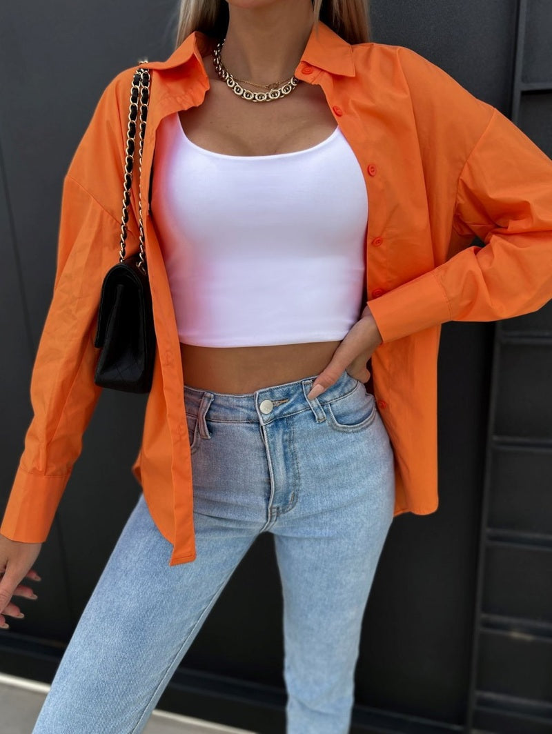 Maglietta Oversize con Bottoni e Scollo a V Donna | T-Shirt Casual a Maniche Lunghe in Vari Coloriargo TIAMUSE Maglietta