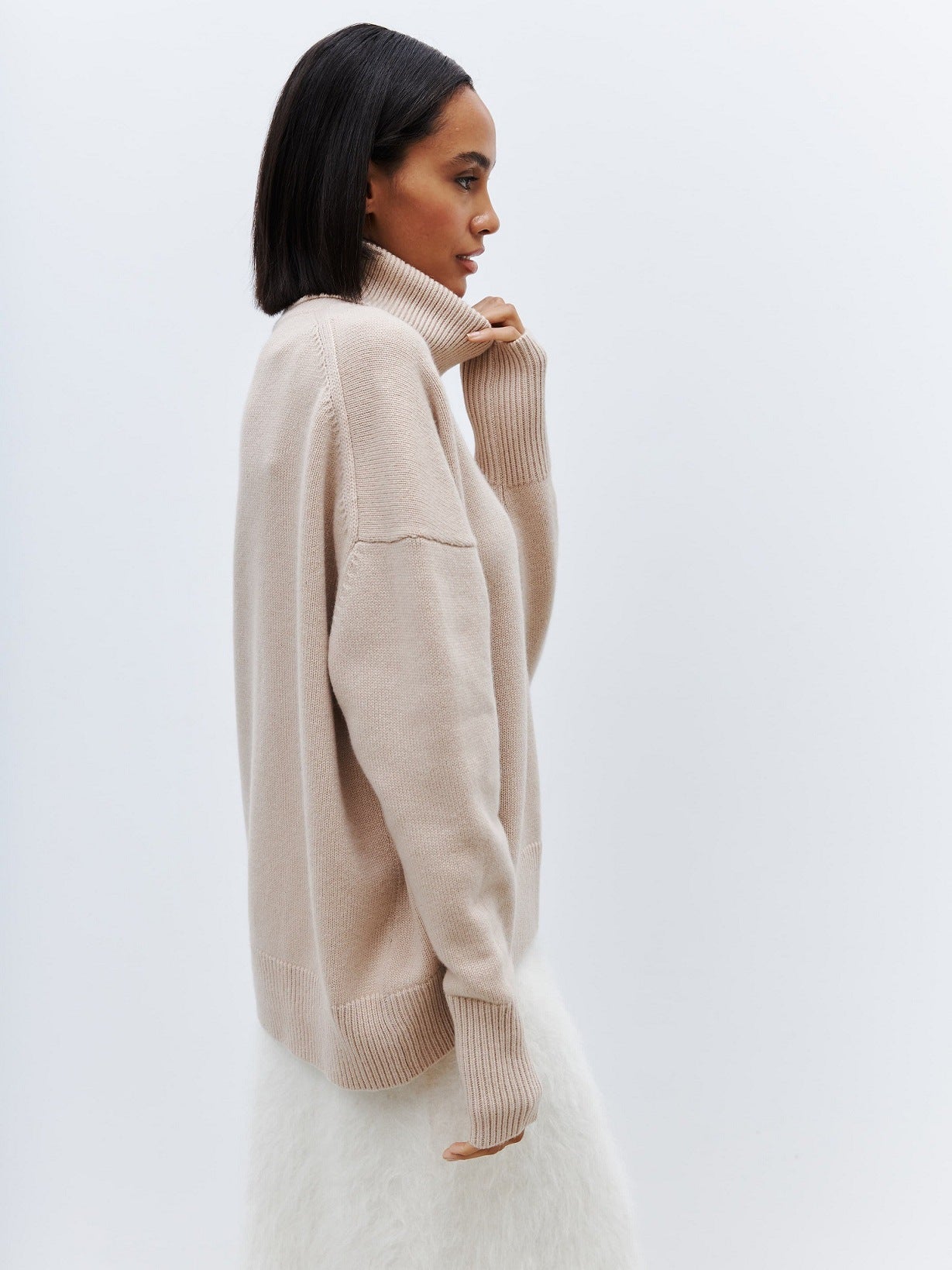 Maglione Invernale Donna Oversize | Pullover Caldo a Collo Alto TIAMUSE Sweater