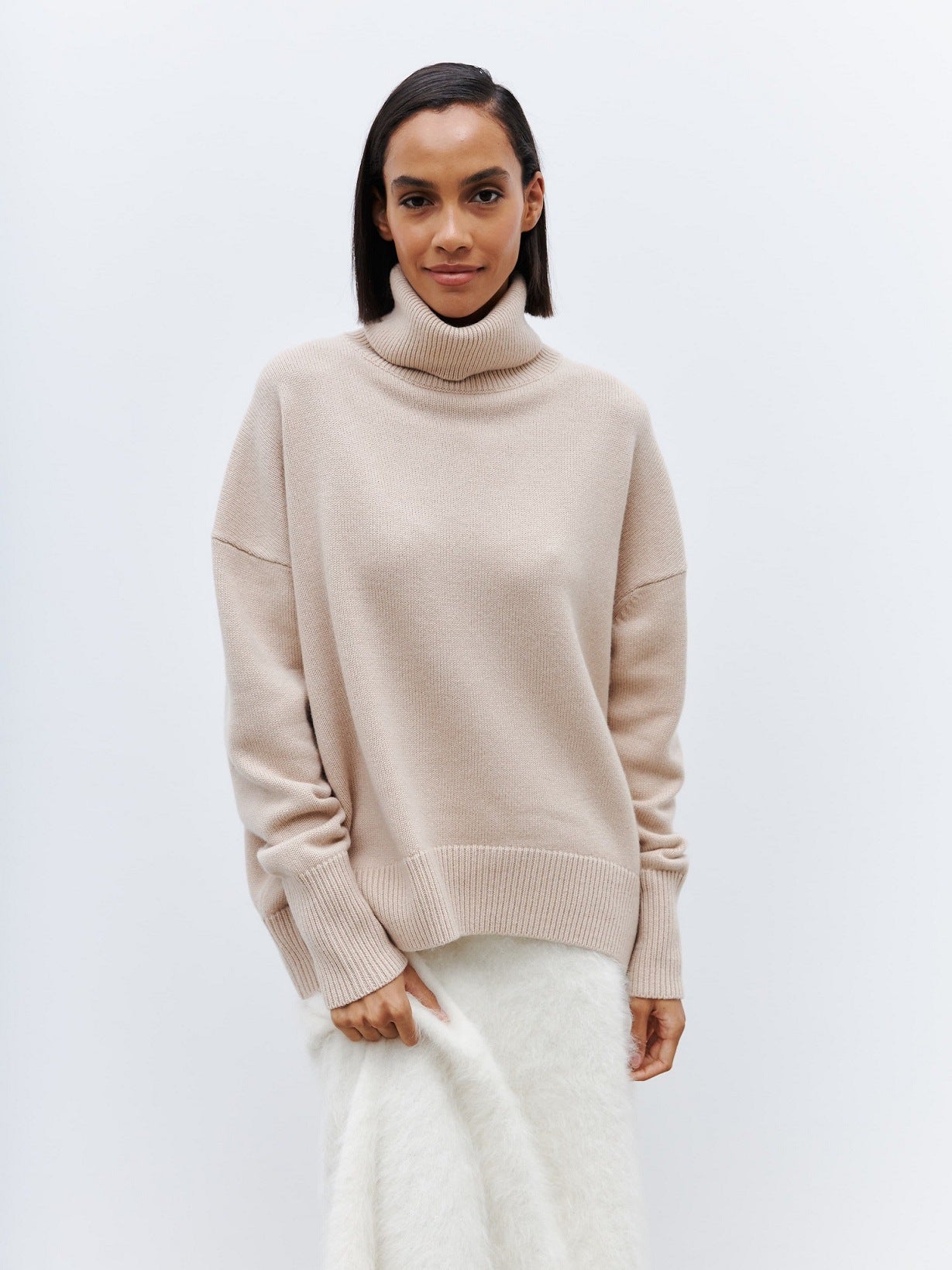 Maglione Invernale Donna Oversize | Pullover Caldo a Collo Alto TIAMUSE Sweater