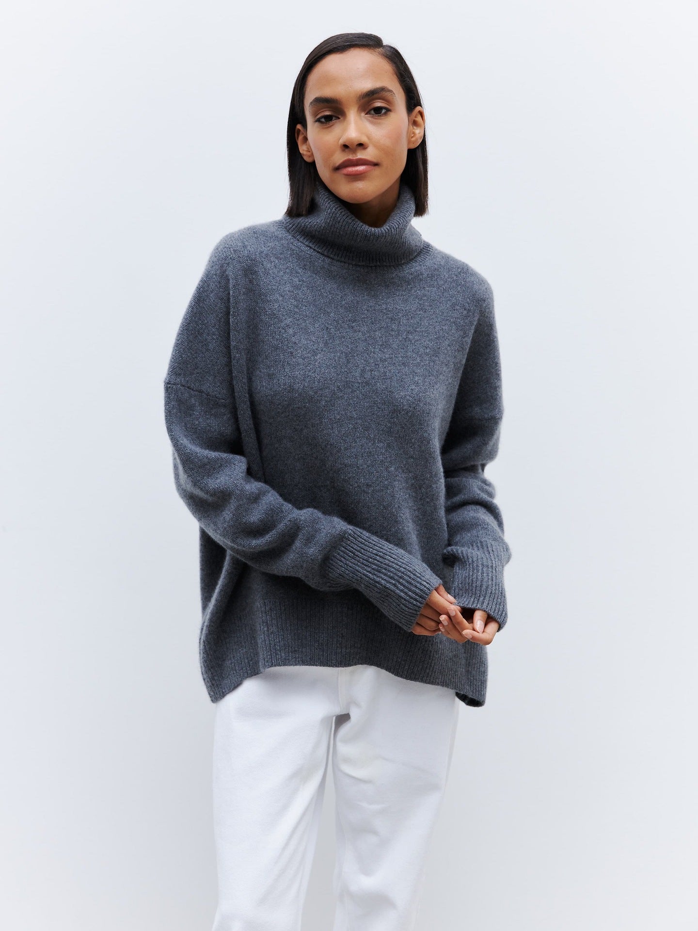 Maglione Invernale Donna Oversize | Pullover Caldo a Collo Alto TIAMUSE Sweater