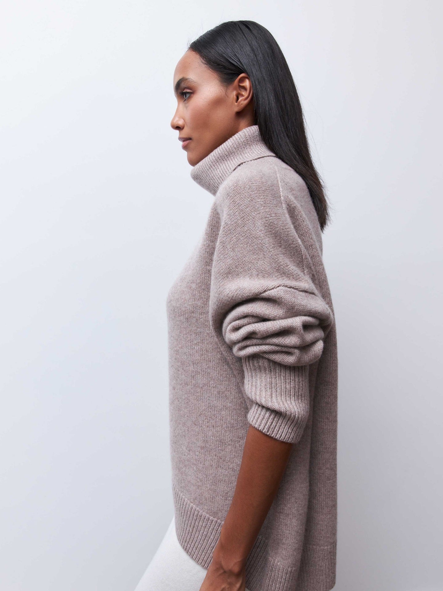 Maglione a Collo Alto Lungo Donna | Maglieria Comoda e Elegante TIAMUSE