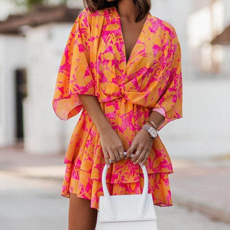 Noalin Abito Boho di Tendenza | Vestito Mini con Silhouette Rilassata per l’Estate TIAMUSE dress