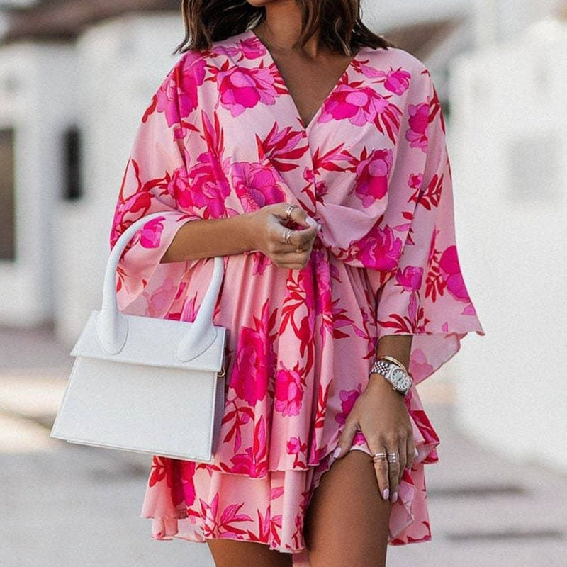 Noalin Abito Boho di Tendenza | Vestito Mini con Silhouette Rilassata per l’Estate TIAMUSE dress