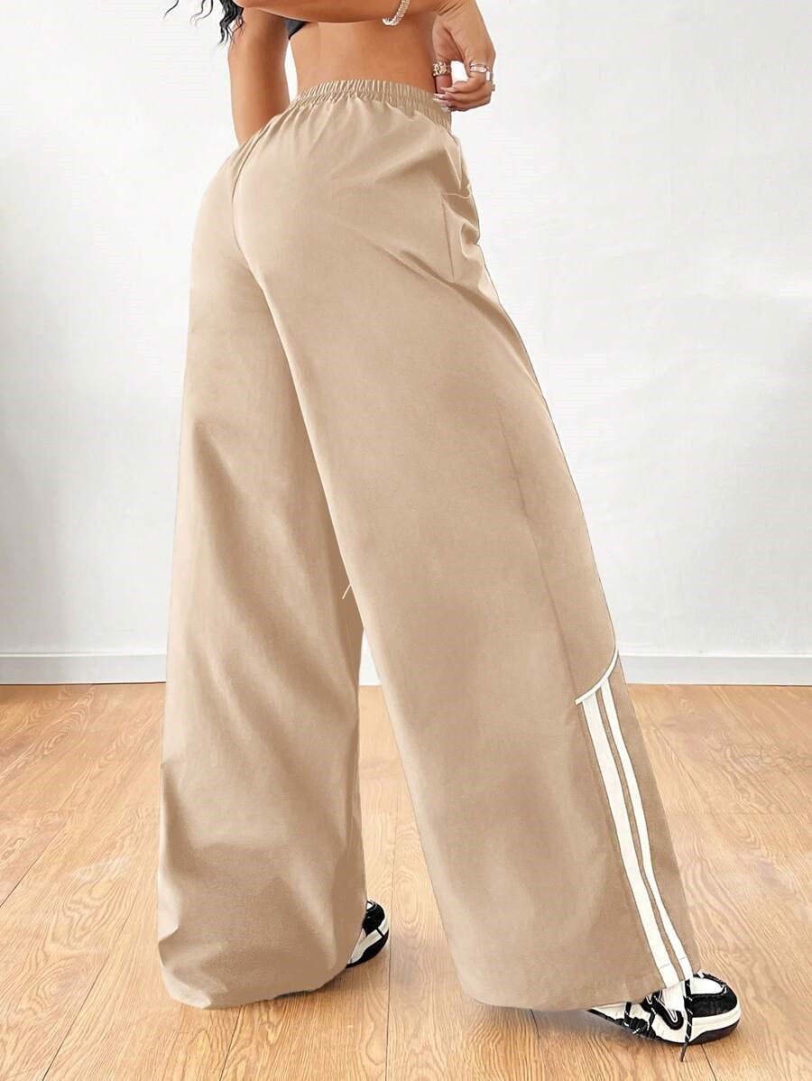 Pantaloni Donna Streetwear | Larghi Casual in Nero o Khaki TIAMUSE Pants
