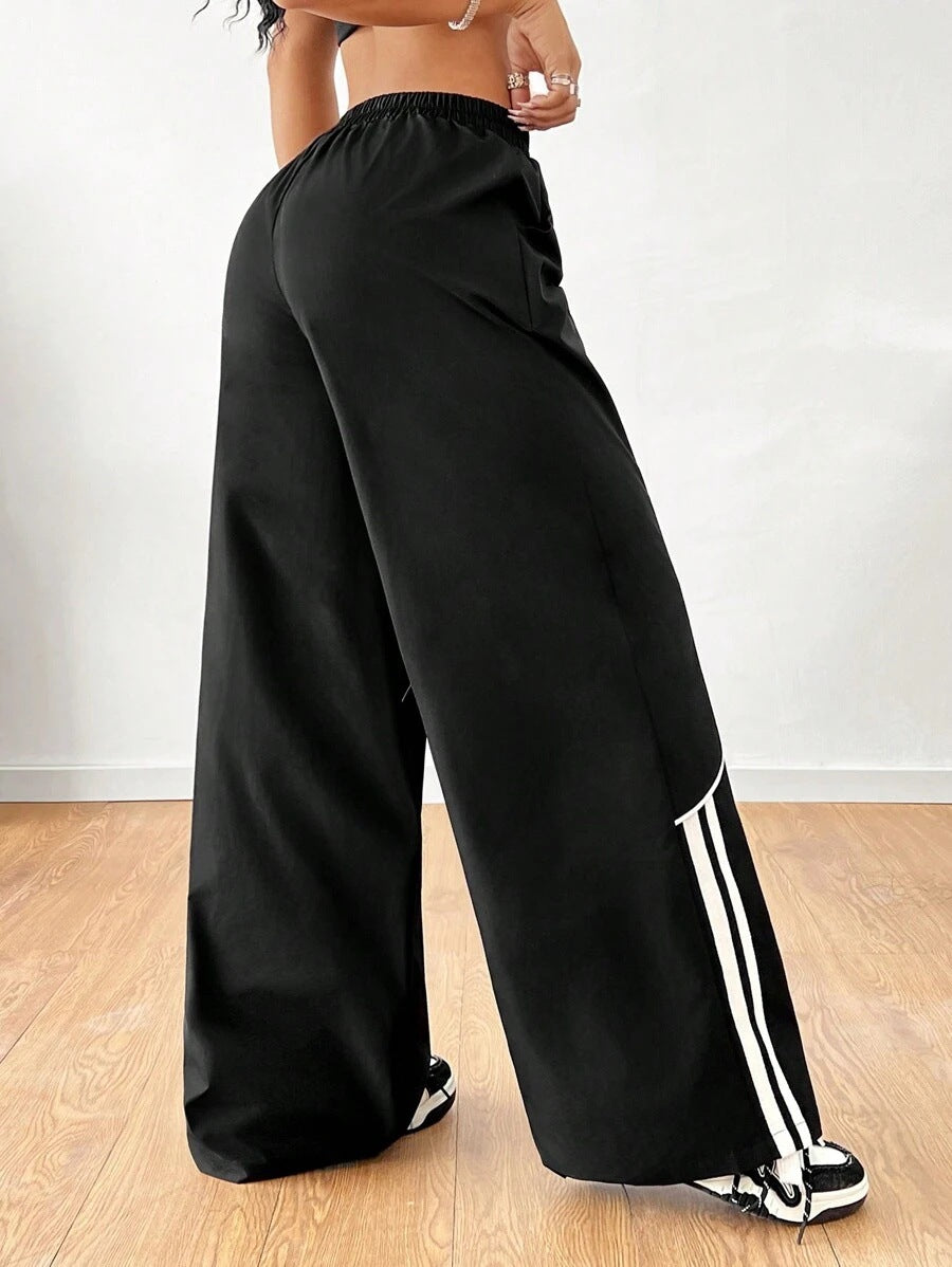 Pantaloni Donna Streetwear | Larghi Casual in Nero o Khaki TIAMUSE Pants
