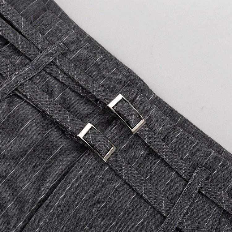 Pantaloni da Tailleur Donna a Gamba Larga | Gessati per Ufficio e Quotidiano TIAMUSE Pants