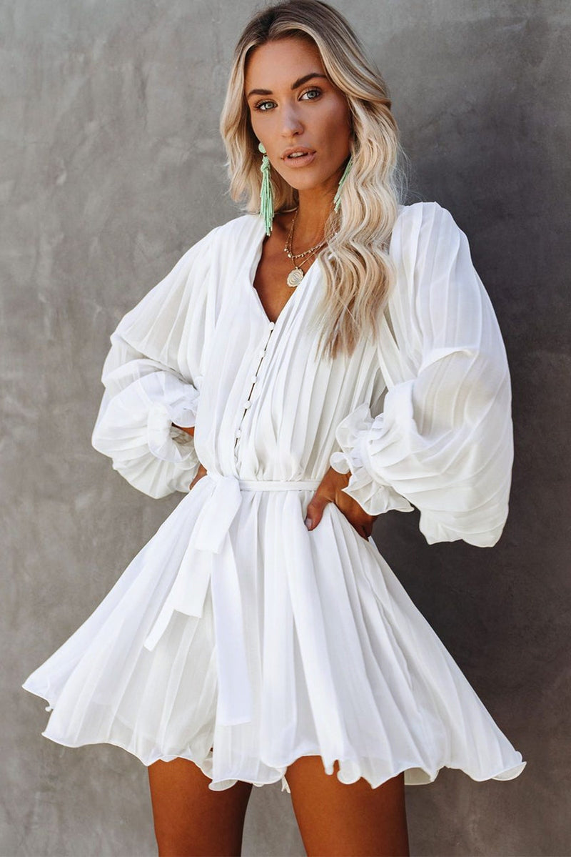 Romper Bianco Boho a Maniche Lunghe Donna | Stile Estivo Fresco e Femminile TIAMUSE Romper