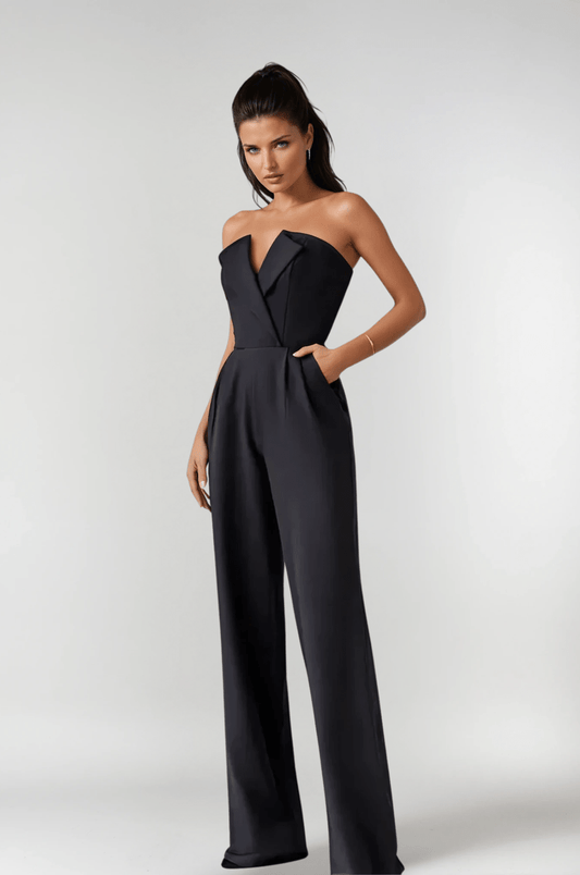 Salopette Elegante Graziella | Tuta Elegante con Pantaloni Fluidi e Vestibilità Lusinghiera TIAMUSE One-Pieces