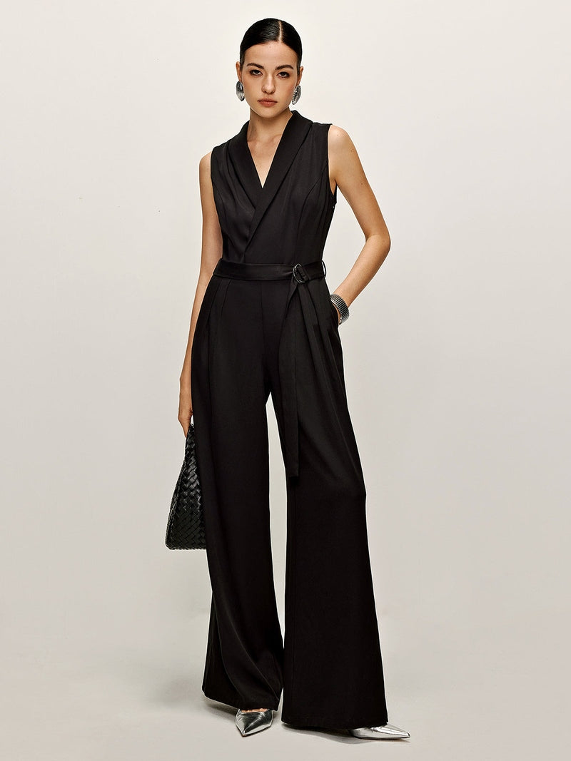 Salopette Nera Elegante Donna Emma | Perfetta per Ufficio e Serate TIAMUSE Jumpsuit Women
