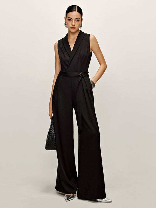 Salopette Nera Elegante Donna Emma | Perfetta per Ufficio e Serate TIAMUSE Jumpsuit Women