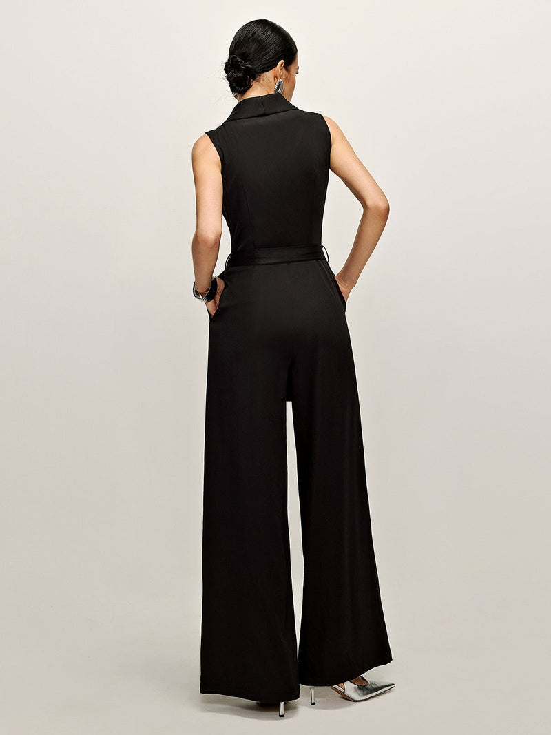 Salopette Nera Elegante Donna Emma | Perfetta per Ufficio e Serate TIAMUSE Jumpsuit Women