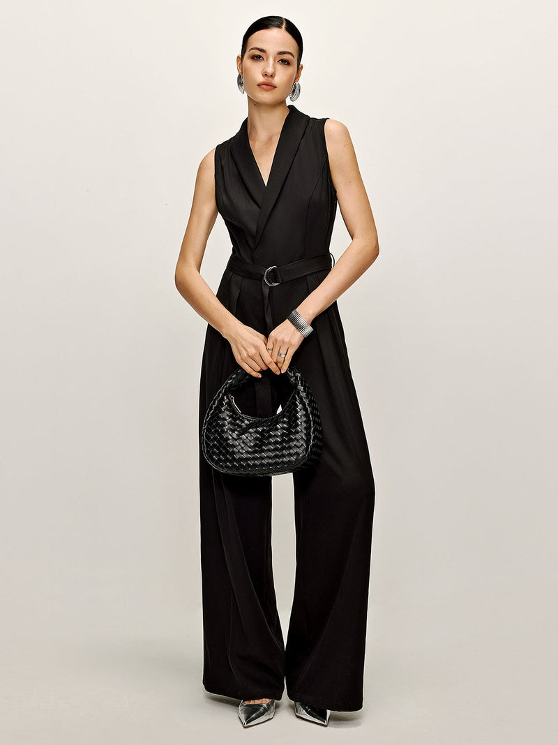 Salopette Nera Elegante Donna Emma | Perfetta per Ufficio e Serate TIAMUSE Jumpsuit Women