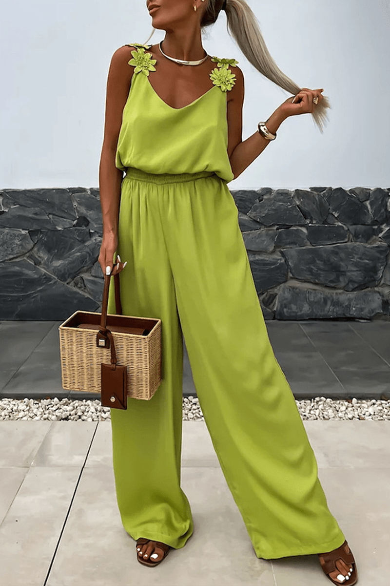 Salopette con Tasca a Forma di Fiore 2025 | Elegante Tuta Intera per Comfort Quotidiano TIAMUSE Jumpsuits & Rompers/Jumpsuits