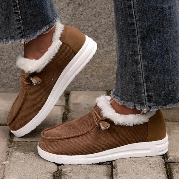 Scarpe Invernali Donna Morbide e Calde | Stivaletti con Pelliccia e Zeppa Bassa 3cm TIAMUSE Older