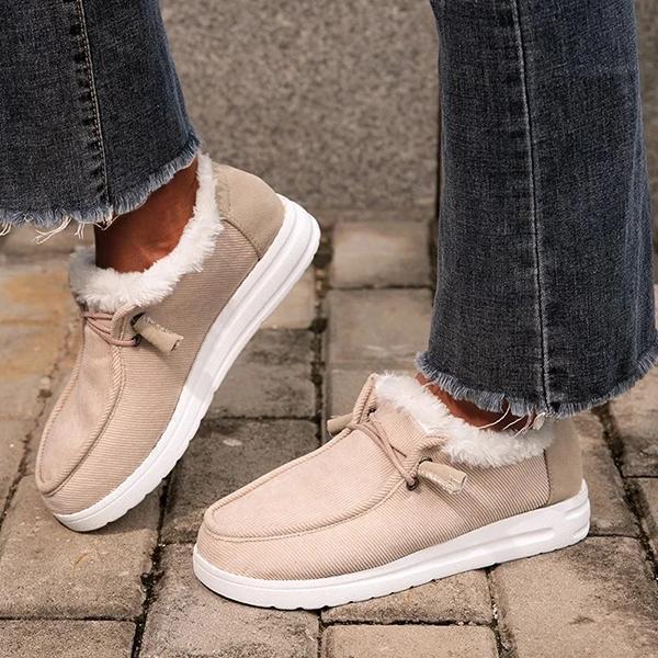 Scarpe Invernali Donna Morbide e Calde | Stivaletti con Pelliccia e Zeppa Bassa 3cm TIAMUSE Older