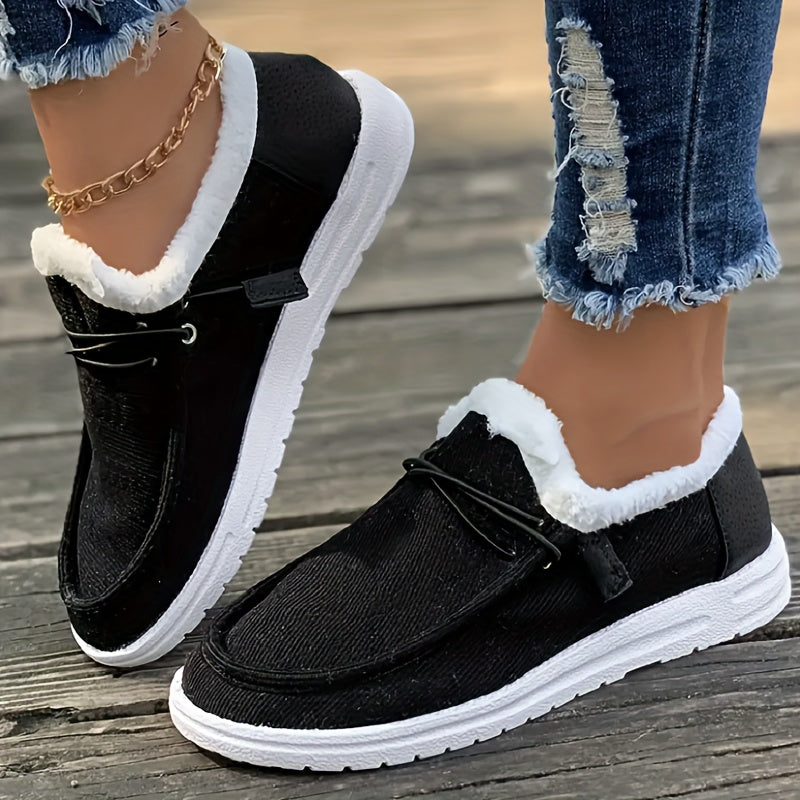 Scarpe Invernali Donna Morbide e Calde | Stivaletti con Pelliccia e Zeppa Bassa 3cm TIAMUSE Older