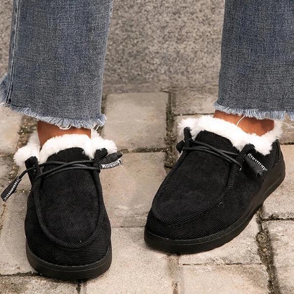 Scarpe Invernali Donna Morbide e Calde | Stivaletti con Pelliccia e Zeppa Bassa 3cm TIAMUSE Older