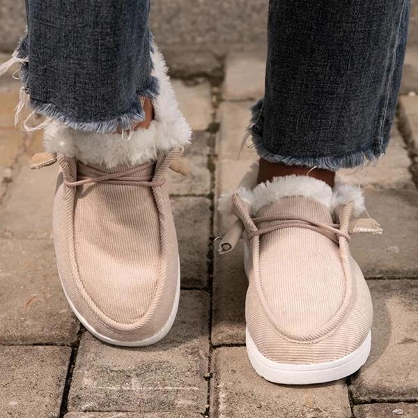 Scarpe Invernali Donna Morbide e Calde | Stivaletti con Pelliccia e Zeppa Bassa 3cm TIAMUSE Older