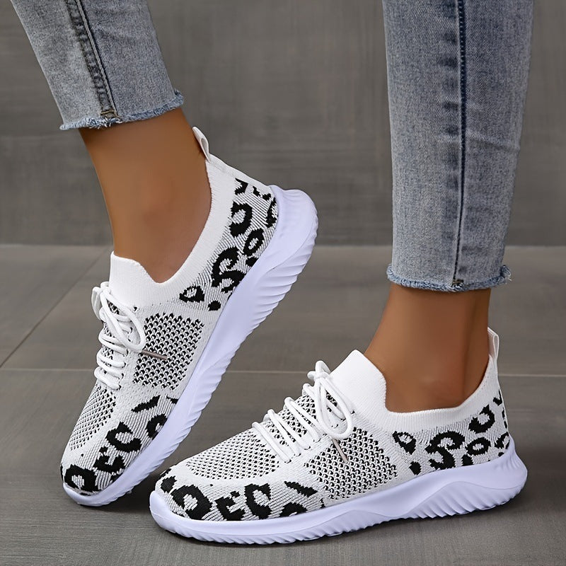 Scarpe Sportive Donna Bianche con Stampa Leopardata | Sneakers Comode Traspiranti TIAMUSE Dresses