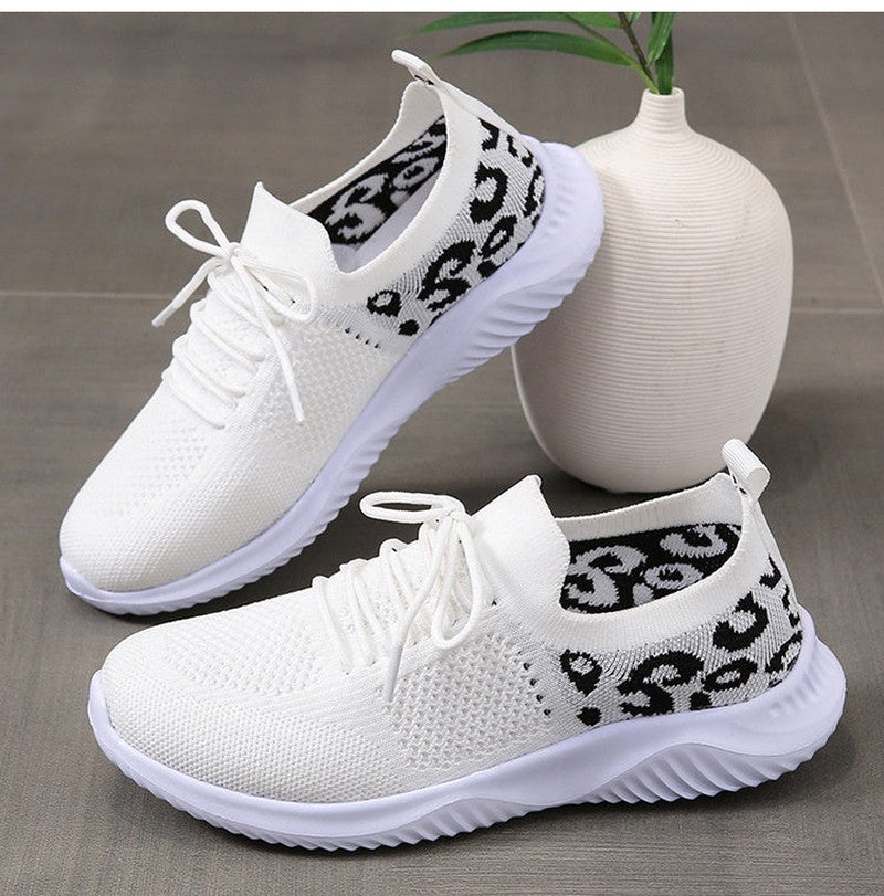 Scarpe Sportive Donna Bianche con Stampa Leopardata | Sneakers Comode Traspiranti TIAMUSE Dresses