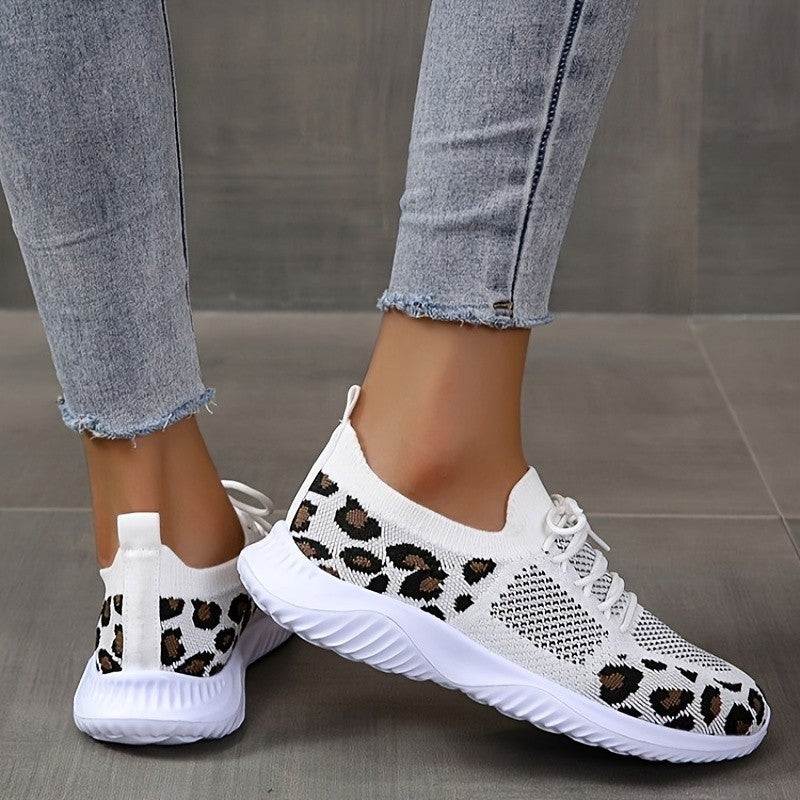 Scarpe Sportive Donna Bianche con Stampa Leopardata | Sneakers Comode Traspiranti TIAMUSE Dresses