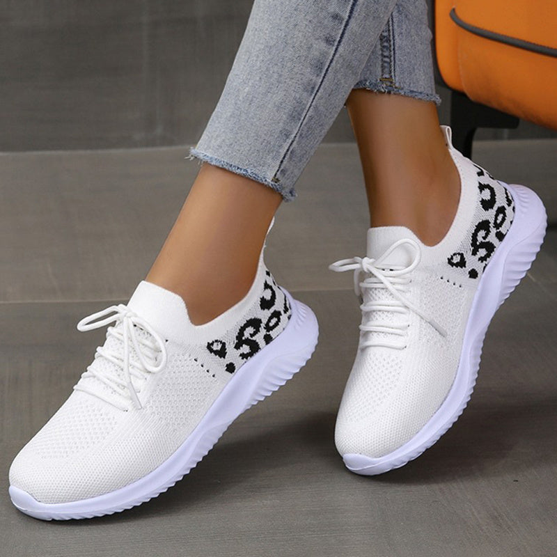 Scarpe Sportive Donna Bianche con Stampa Leopardata | Sneakers Comode Traspiranti TIAMUSE Dresses