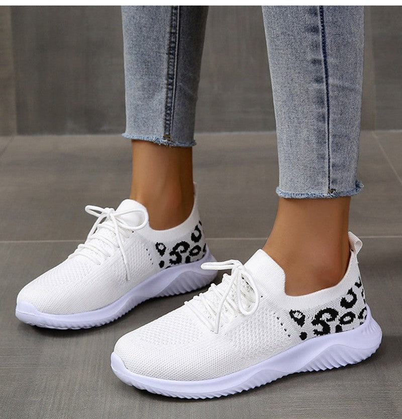 Scarpe Sportive Donna Bianche con Stampa Leopardata | Sneakers Comode Traspiranti TIAMUSE Dresses