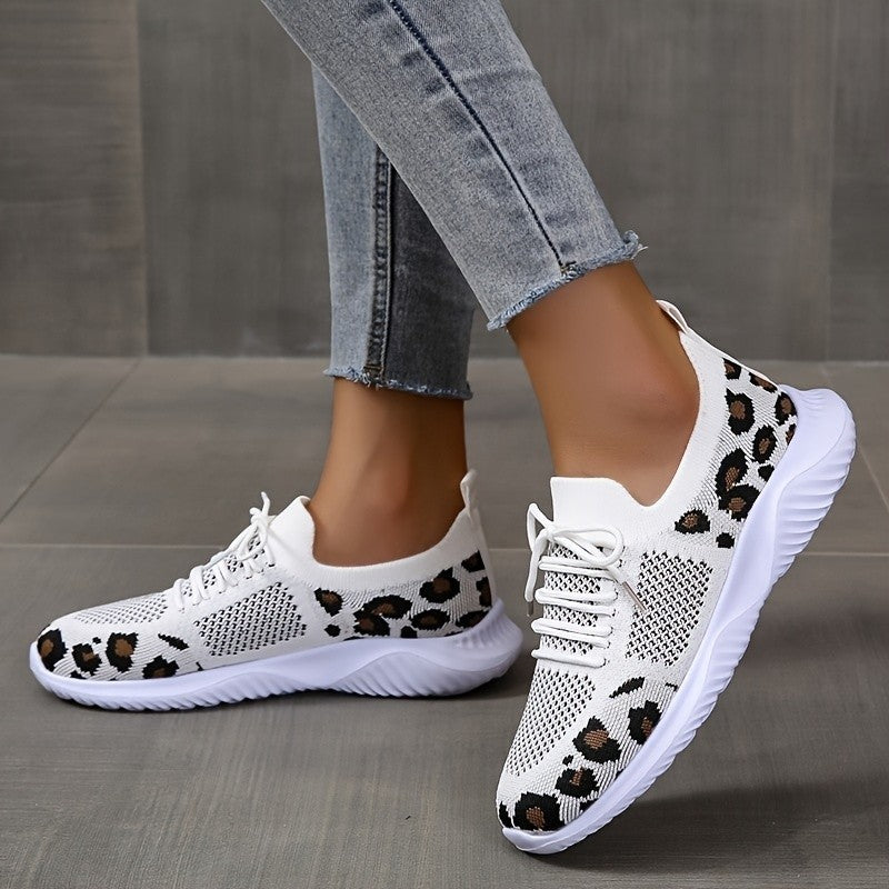 Scarpe Sportive Donna Bianche con Stampa Leopardata | Sneakers Comode Traspiranti TIAMUSE Dresses