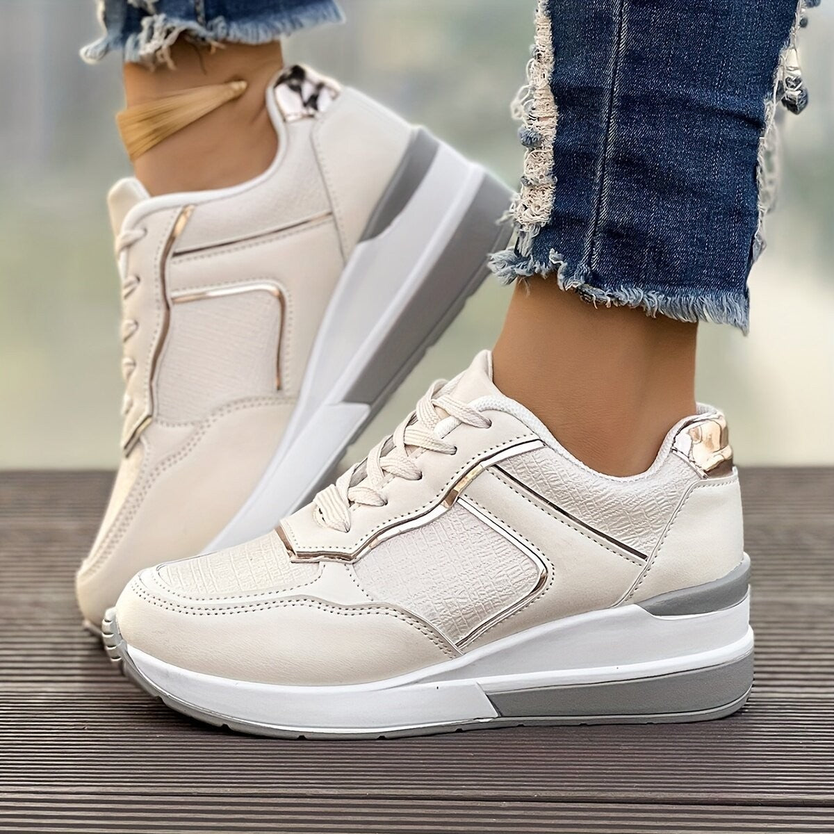 Scarpe Sportive Donna con Piattaforma a Wedge alla Moda | Talia TIAMUSE Sneakers