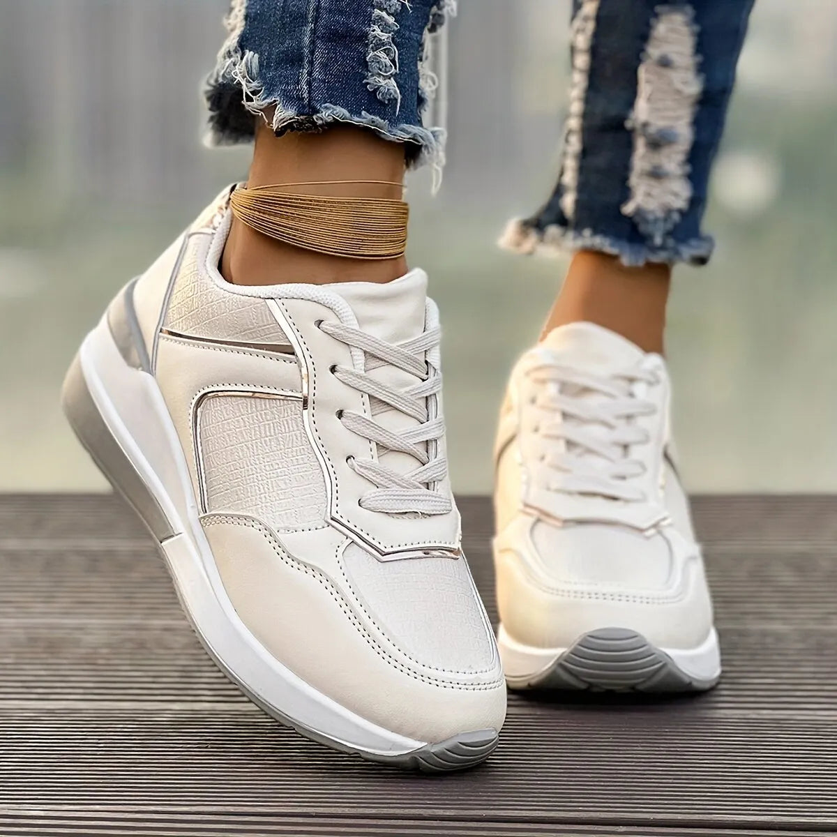 Scarpe Sportive Donna con Piattaforma a Wedge alla Moda | Talia TIAMUSE Sneakers