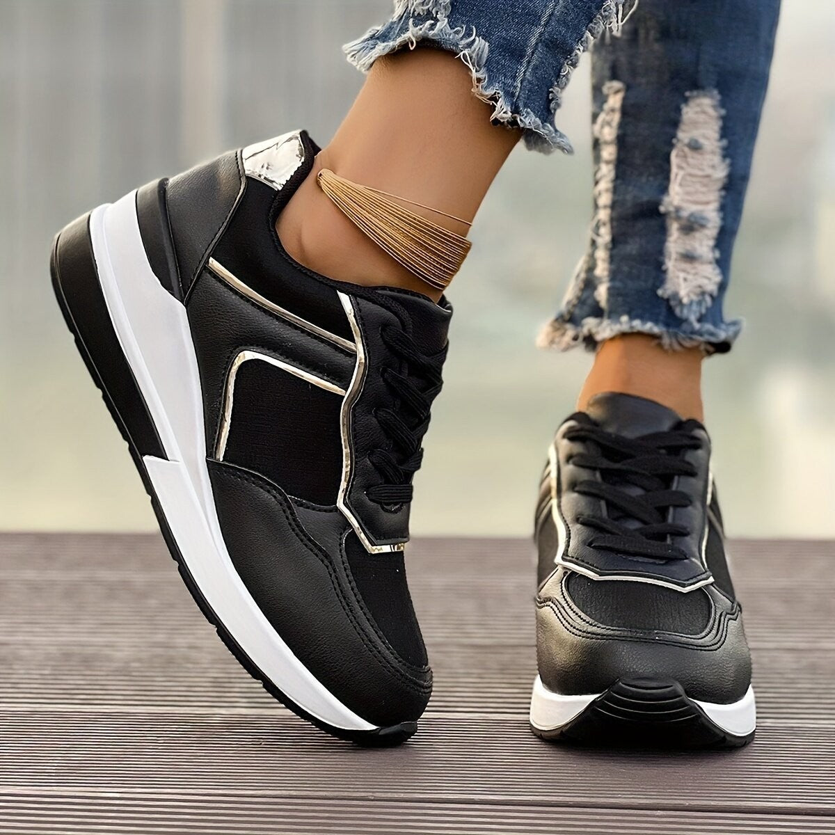 Scarpe Sportive Donna con Piattaforma a Wedge alla Moda | Talia TIAMUSE Sneakers