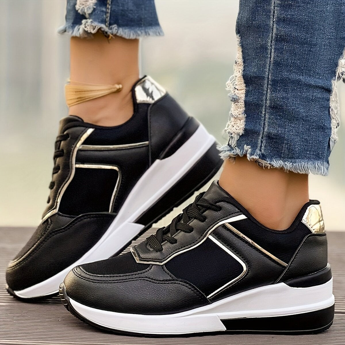 Scarpe Sportive Donna con Piattaforma a Wedge alla Moda | Talia TIAMUSE Sneakers